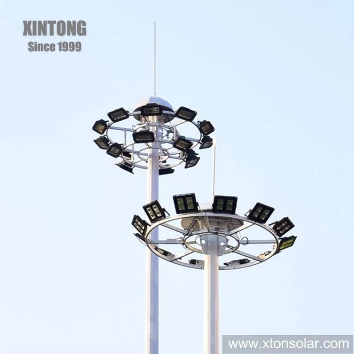 20m LED High Mast Light For Basketball Court Lighting