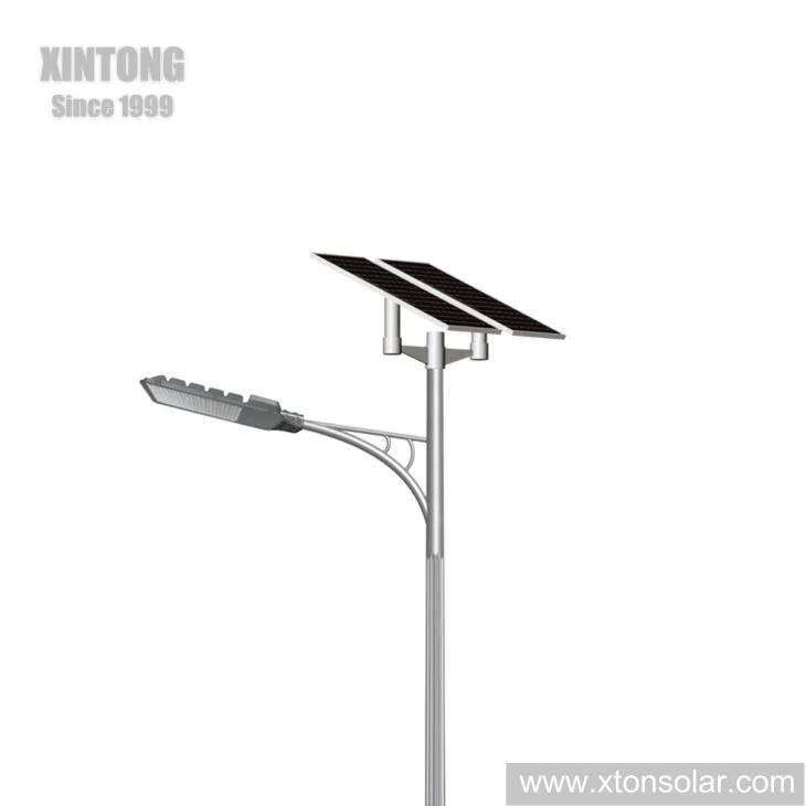 8m Height Hot Galvanized Pole Solar Street Lamp