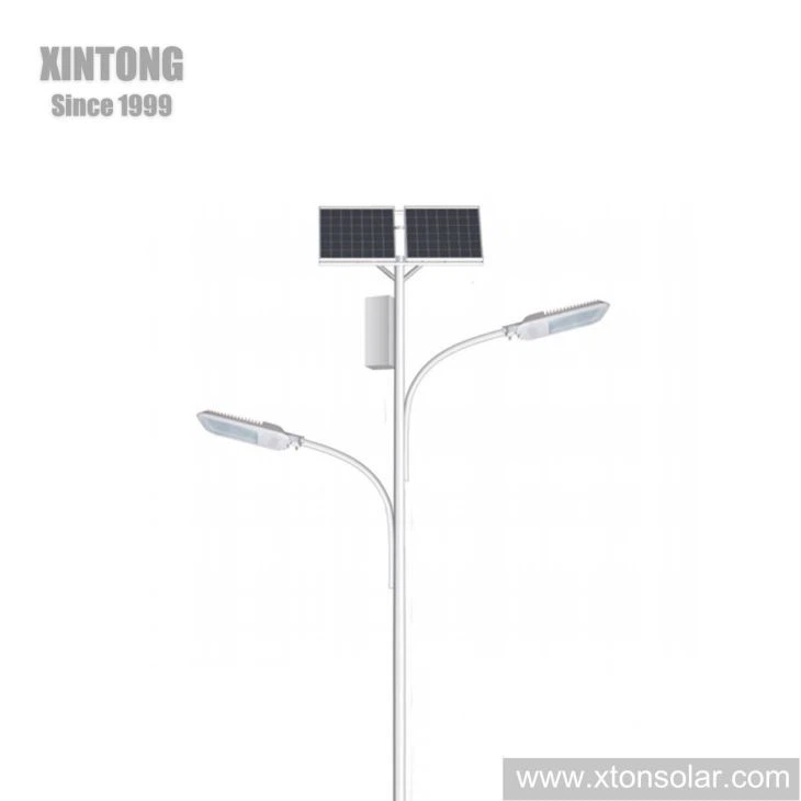 LED Chip Solar Street Lamp With 12m Galvanized Pole