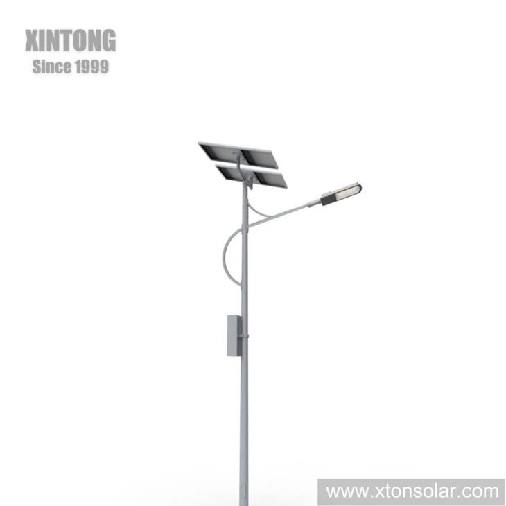 Solar Power LED Street Light Double Arms Lamp Solar Power LED Street Light Double Arms Lamp