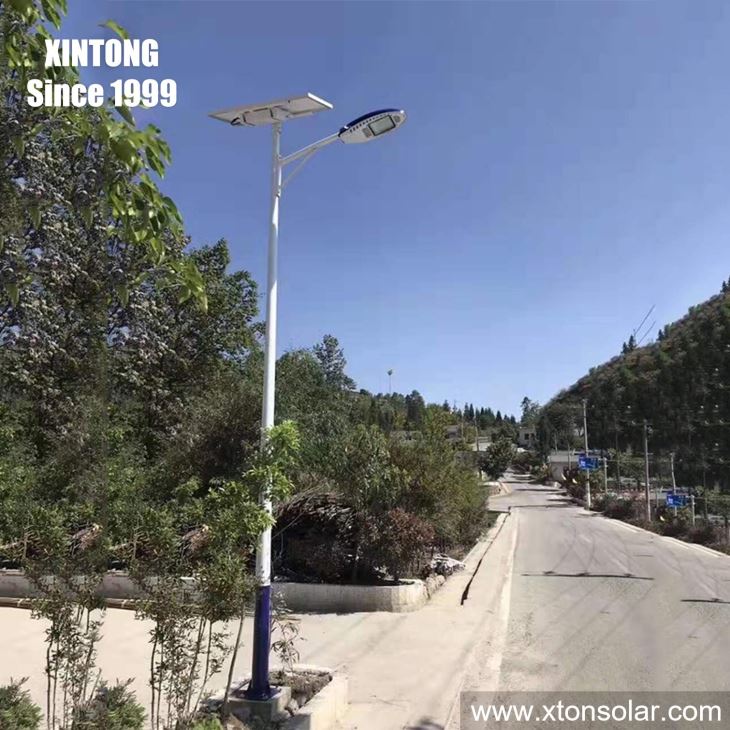 Octagonal Outdoor Solar LED Street Light Pole
